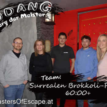 Kolleg*innen bei der Teamaktivität Masters of Escape 